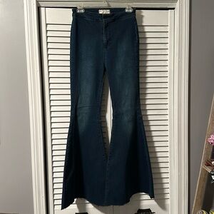 Free People Wide Flare Jeans